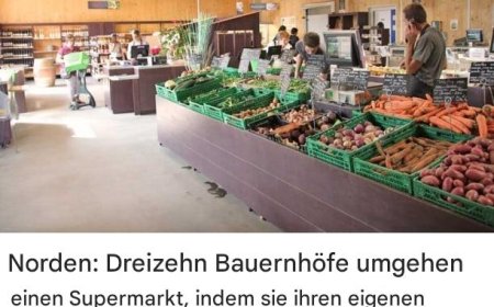 Norden: Dreizehn Bauernhöfe umgehen einen Supermarkt, indem sie einen eigenen Laden eröffnen