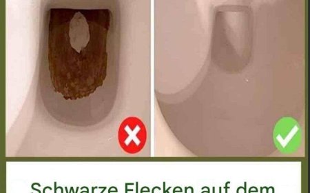 Schwarze Flecken am Boden von Toiletten: Der natürliche Trick, um sie MÜHELOS zu beseitigen