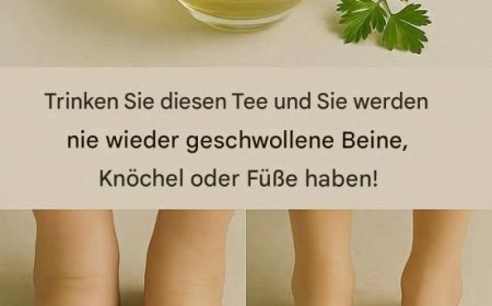 Die Kraft des Petersilientees: Natürliche Linderung von Schwellungen in Beinen, Knöcheln und Füßen