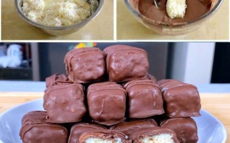 Die schmecken Bombastich gut, Bounty Pralinen aus 3 Zutaten