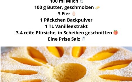 Saftiger Pfirsichkuchen: Der perfekte Sommergenuss für die ganze Familie