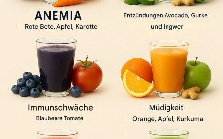 6 wirksame Saftrezepte gegen Anämie, Entzündungen, Müdigkeit, Immunschwäche, hohen Cholesterinspiegel und Schlaflosigkeit