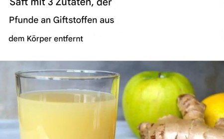 Äpfel, Ingwer und Zitrone zur Ausscheidung von Giftstoffen