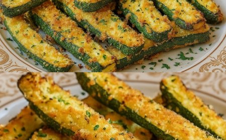 Gebackene Zucchini-Pommes mit Parmesan Rezept: Knusprig und gesund