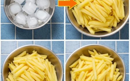 Warum muss man Kartoffeln in Eiswasser einweichen, bevor man Pommes frites macht? Der Trick, der alles verändert.