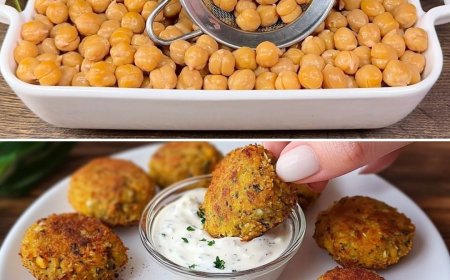 Mediterrane Kichererbsen Fritters