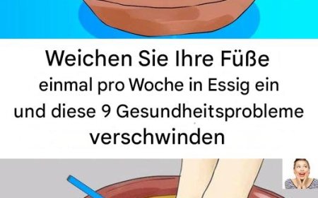 Tauchen Sie Ihre Füße einmal pro Woche in Essig ein und sehen Sie, wie diese 9 Gesundheitsprobleme verschwinden