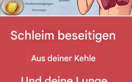 Befreien Sie Hals und Lunge mit diesem Rezept von Schleim  nur 2 Zutaten