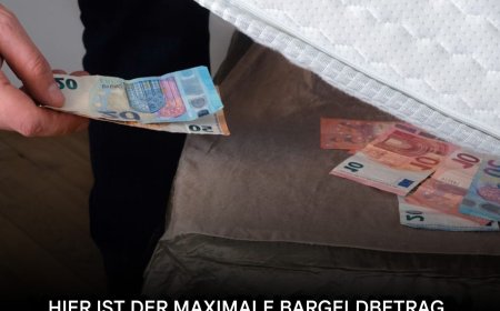 Bargeld: Überschreiten Sie diesen Betrag nicht zu Hause
