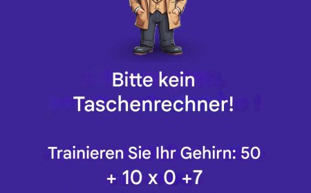 Verlassen Sie sich nicht auf den Taschenrechner, sondern verwenden Sie Ihre Logik