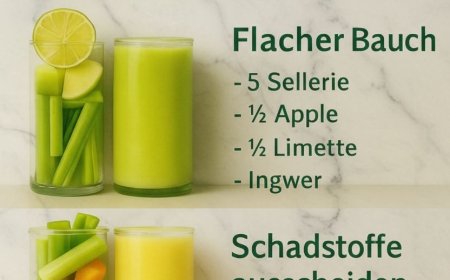 3 Power Säfte für Haut, Bauch & Detox – Gesunde deutsche Rezepte fürs Wohlbefinden