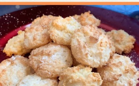 Eierlikör Kokosmakronen  Schnelle & klassische Weihnachtsplätzchen