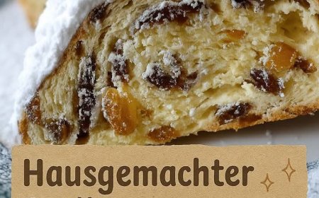 Hausgemachter Stollen voller Weihnachtszauber