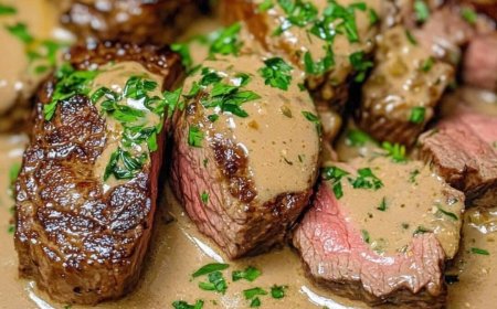 Rinderfilet in Cognac-Sahnesauce wie im Restaurant, jetzt ganz einfach zuhause