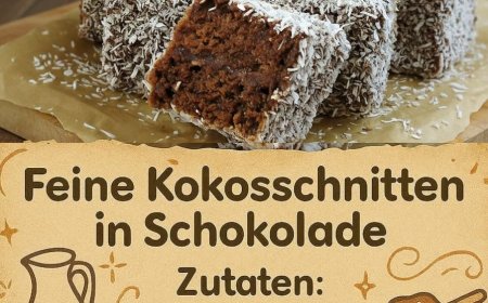 Kokosschnitten mit Schokoladenglasur – himmlisch zart und tropisch lecker
