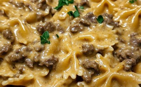 Cremige Pasta mit Hackfleisch