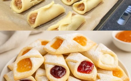 3 Zutaten Marmeladentaschen  einfach, schnell und lecker