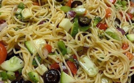 Kalifornischer Spaghetti-Salat: Eine erfrischende Variante des klassischen Nudelsalats
