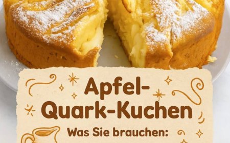 Apfel Quark Kuchen saftig, leicht ein Kuchengenuss für jeden Tag