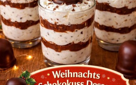 So fluffig & so festlich  dieses Dessert steht in 5 Minuten auf dem Tisch