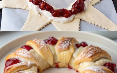 Dieser Kirsch Frischkäse Kranz überlebt keine Kaffeerunde