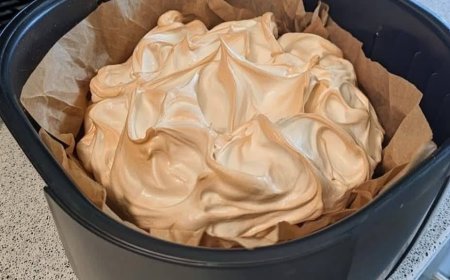 Pavlova aus der Heißluftfritteuse