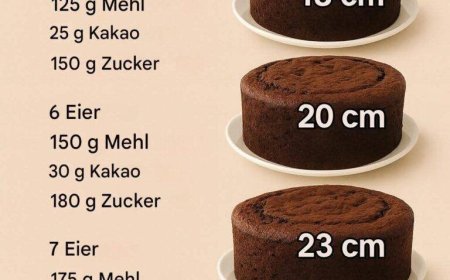 Unfehlbare Maße für das Pastel de Chocolate Perfecto