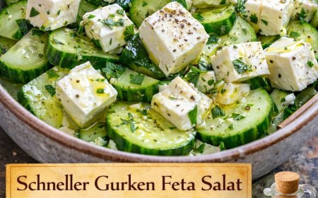 superschneller gurken feta salat passt gerade sooo gut