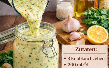 hausgemachte knoblauchcreme passt zu allem