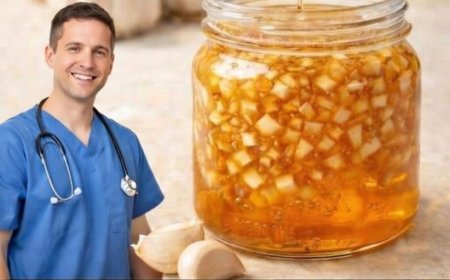 Essen Sie 7 Tage lang Knoblauch und Honig auf nüchternen Magen.