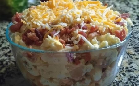 Gefüllter Ofenkartoffelsalat