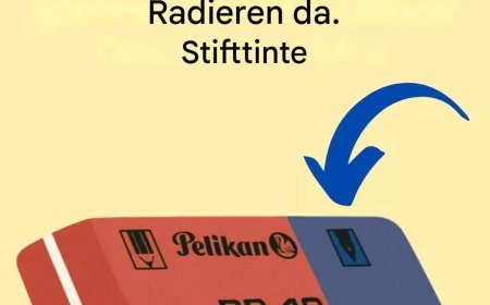 Wozu dient also genau der blaue Teil des Radiergummis?