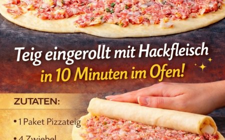 Hackfleisch-Rolle im Ofen – Fertig in nur 15 Minuten