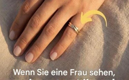 Wenn Sie eine Frau sehen, die einen Ehering am kleinen Finger trägt, bedeutet das Folgendes