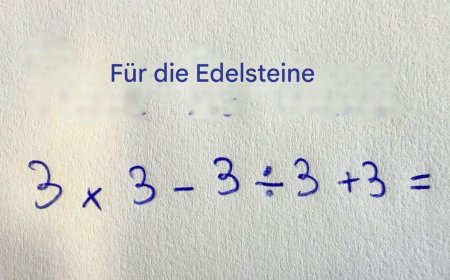 Mathematik: Kannst du 3×3 + 3÷3 – 3 lösen?