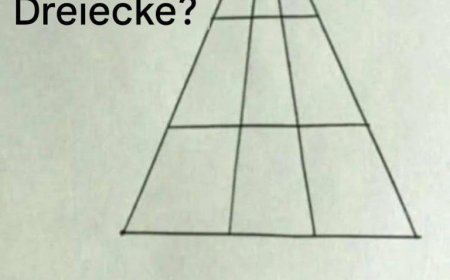 Können Sie sagen, wie viele Dreiecke in diesem Bild versteckt sind? Nur 1 % der Menschen haben die richtige Antwort.