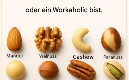 Wähle eine Nuss, um herauszufinden, ob du faul oder ein Workaholic bist