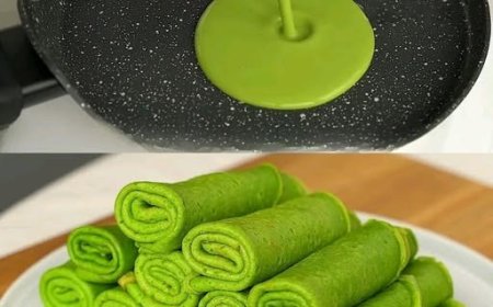 Gesunde Spinat-Crêpes – leuchtend, dünn und voller Nährstoffe