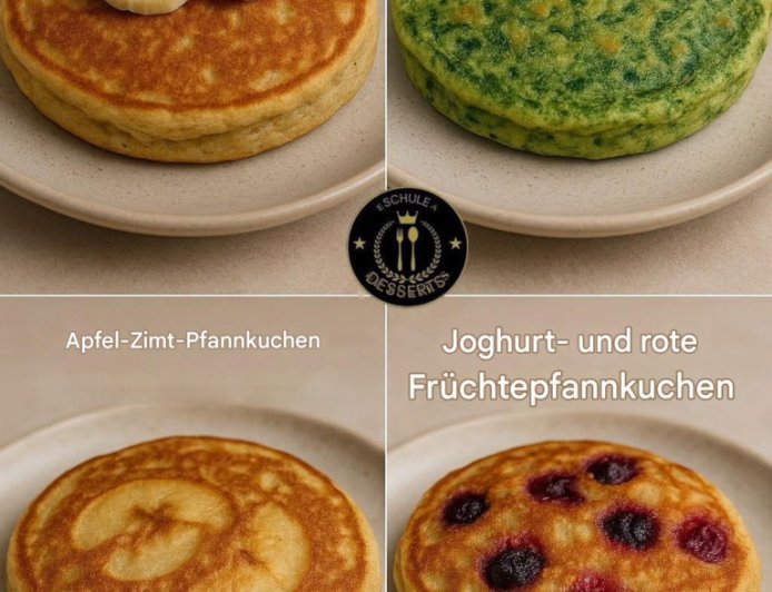 Ich zeige euch 4 gesunde Pfannkuchen