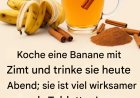 Gekochter Bananentee mit Zimt und Ingwer: Das nächtliche Hausmittel, über das alle reden