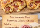 Blätterteig Calzone mit 100 g Salami & 150 g Käse