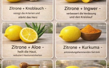 6 kraftvolle Zitronenkombinationen für mehr Wohlbefinden auf natürliche Weise