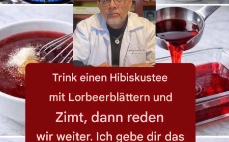 Trink einen Hibiskustee mit Lorbeerblättern und Zimt, dann reden wir weiter.