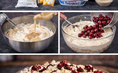 baileys creme mit mascarpone 2 glaser sauerkirschen