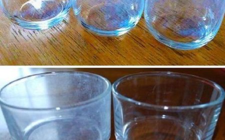 Wie man die weiße Patina von Gläsern entfernt und sie mit einem coolen Trick wieder zum Glänzen bringt