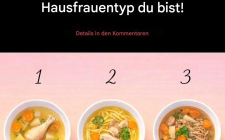 Wähle eine Suppe und sie wird verraten, welcher Hausfrauentyp du bist!