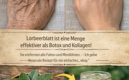 Lorbeerblätter sind viel wirksamer als Botox und Kollagen! Sie beseitigen alle Falten und feinen Linien.