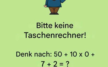 Bitte keine Taschenrechner! Dieses Mathe-Rätsel bringt gerade alle zum Grübeln