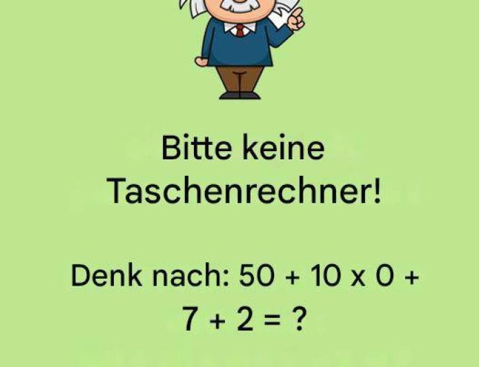Bitte keine Taschenrechner! Dieses Mathe-Rätsel bringt gerade alle zum Grübeln