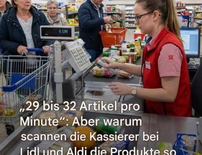 „Zwischen 29 und 32 Artikel pro Minute“: Aber warum scannen die Kassierer bei Lidl und Aldi die Produkte so schnell